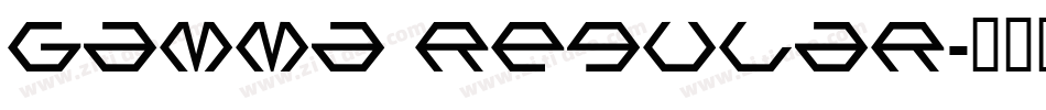 Gamma Regular字体转换
